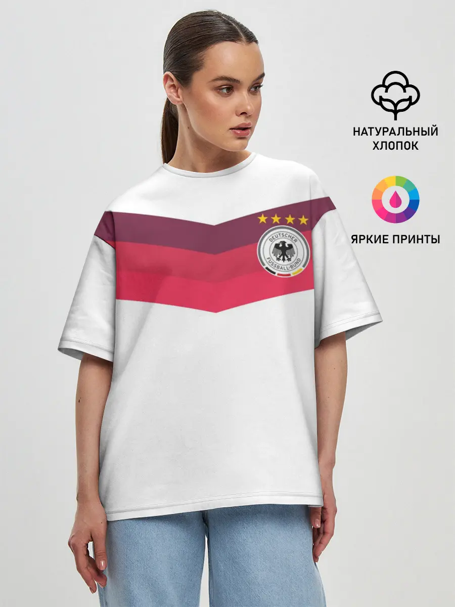 Женская футболка оверсайз / Сборная Германии по футболу