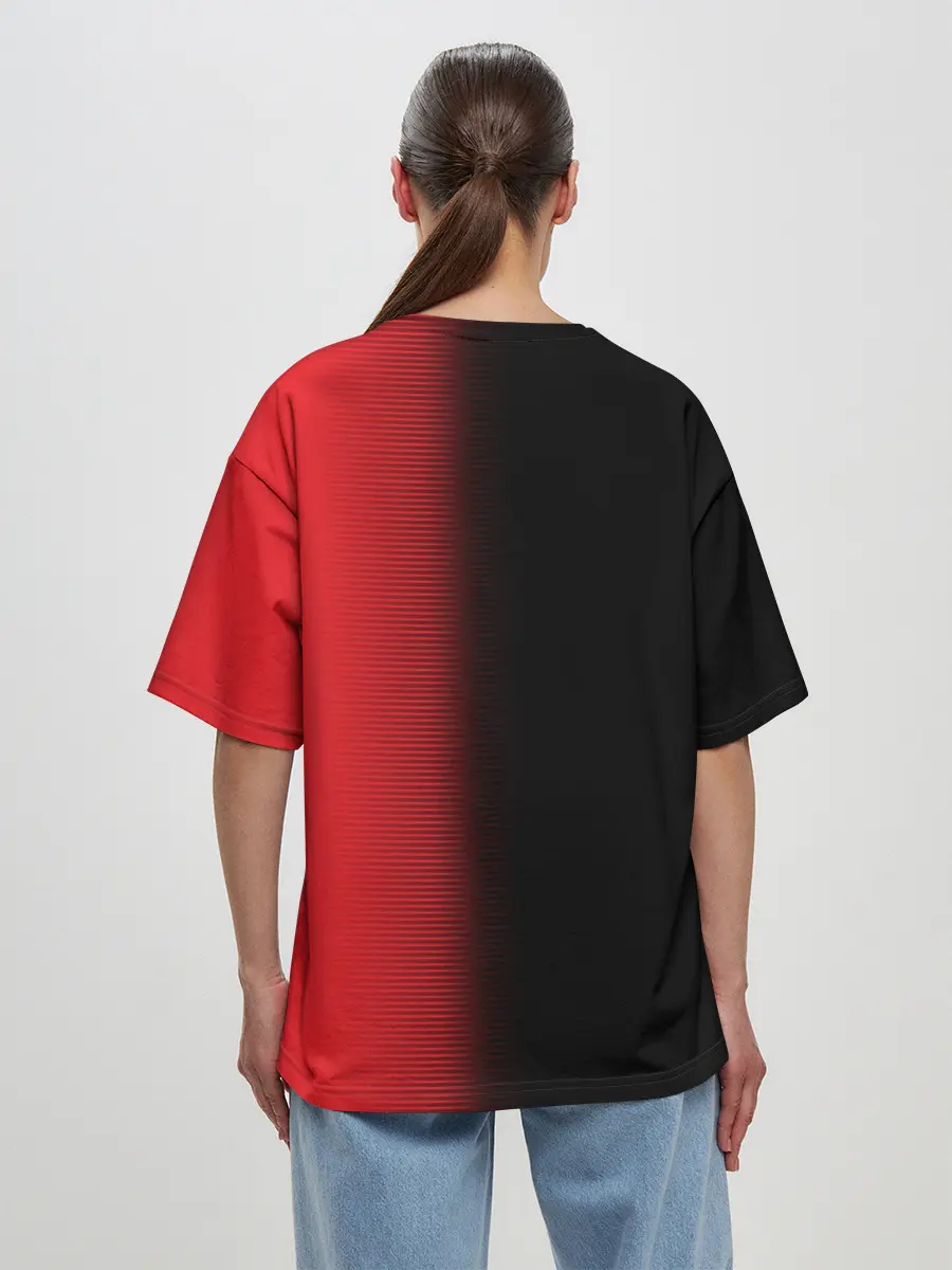 Женская футболка оверсайз / AC MILAN