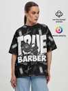 Женская футболка оверсайз / НАСТОЯЩИЙ БАРБЕР TRUE BARBER