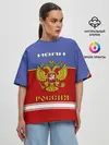 Женская футболка оверсайз / Хоккеист Иван