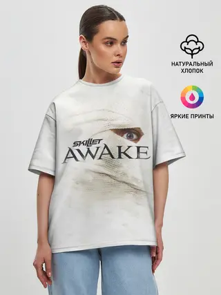 Женская футболка оверсайз / Awake
