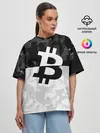 Женская футболка оверсайз / BITCOIN Black Collection