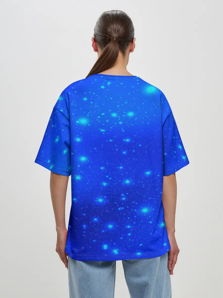 Женская футболка оверсайз / Juventus space collection