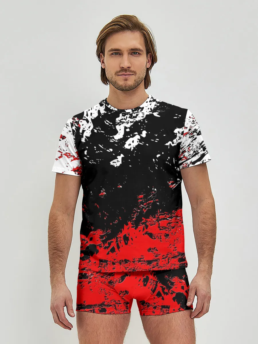 Мужские трусы с футболкой / БРЫЗГИ КРАСОК