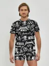 Мужские трусы с футболкой / METALLICA LOGOBOMBING