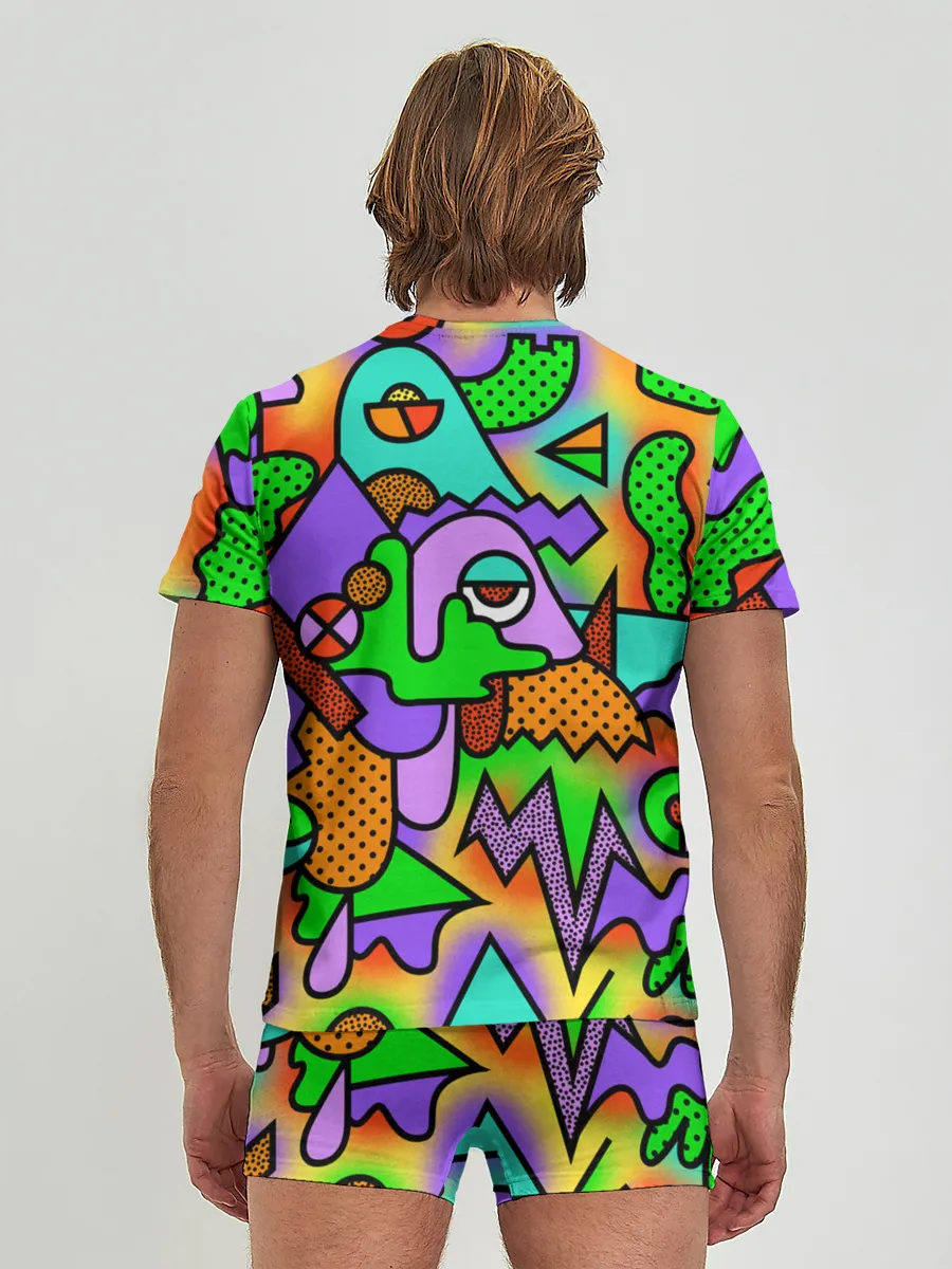 Мужские трусы с футболкой / PSY GEOMETRY