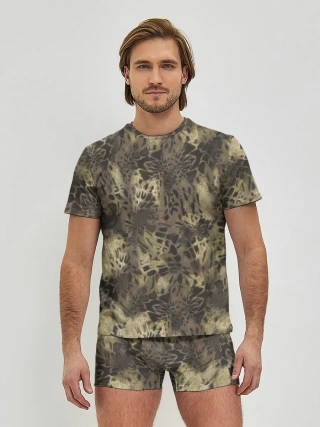 Мужские трусы с футболкой / Камуфляж Prym1 Woodlands Camo