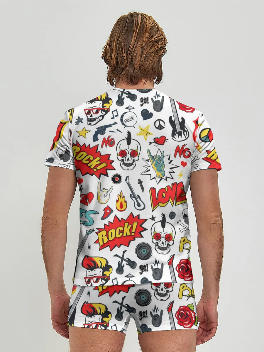 Мужские трусы с футболкой / Я ЛЮБЛЮ РОК