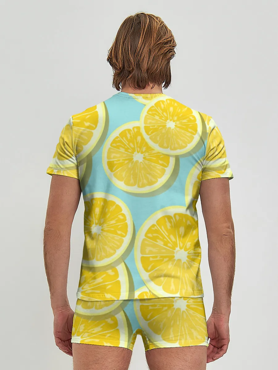 Мужские трусы с футболкой / лимончики