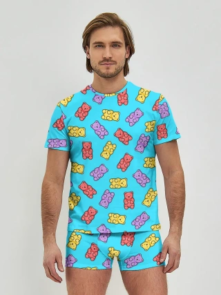 Мужские трусы с футболкой / Мармеладные мишки