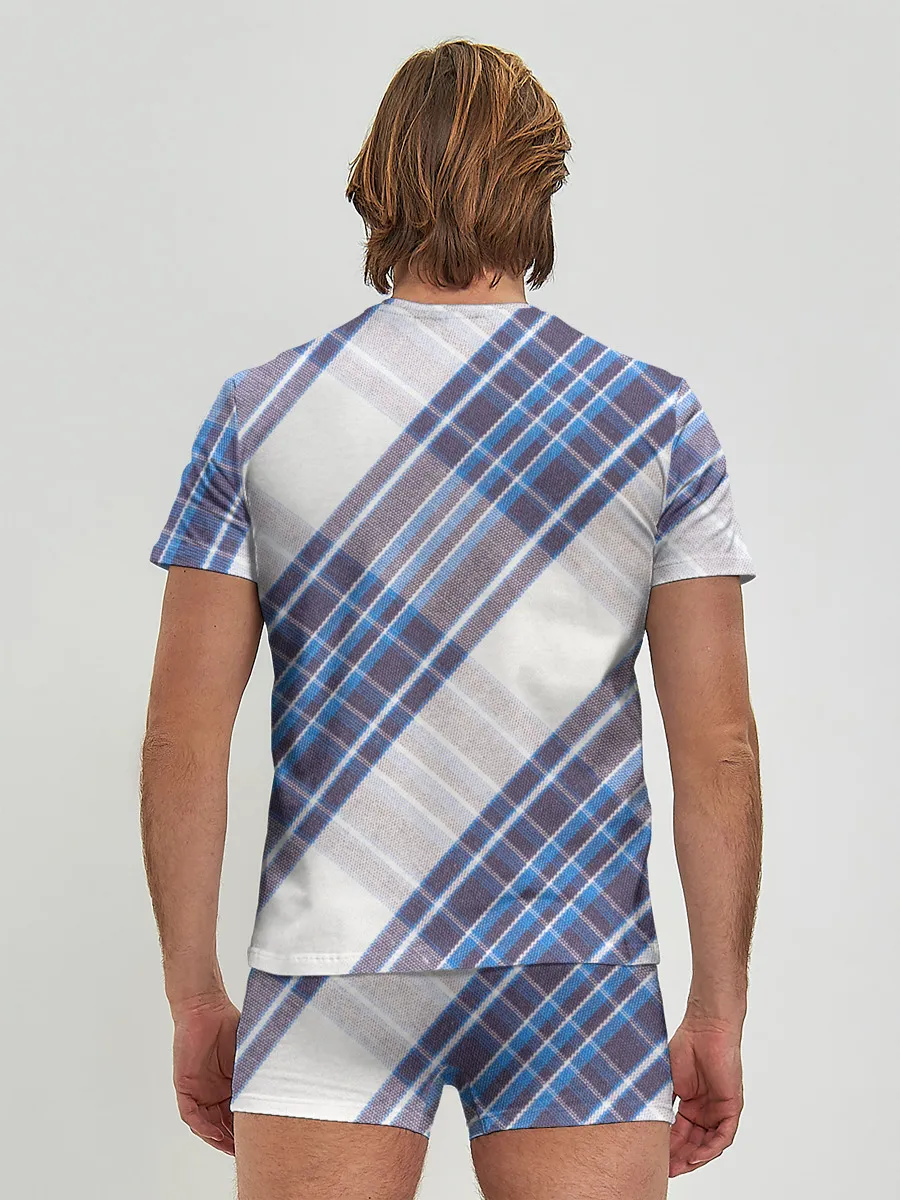 Мужские трусы с футболкой / Шотландка | Scottish | Tartan