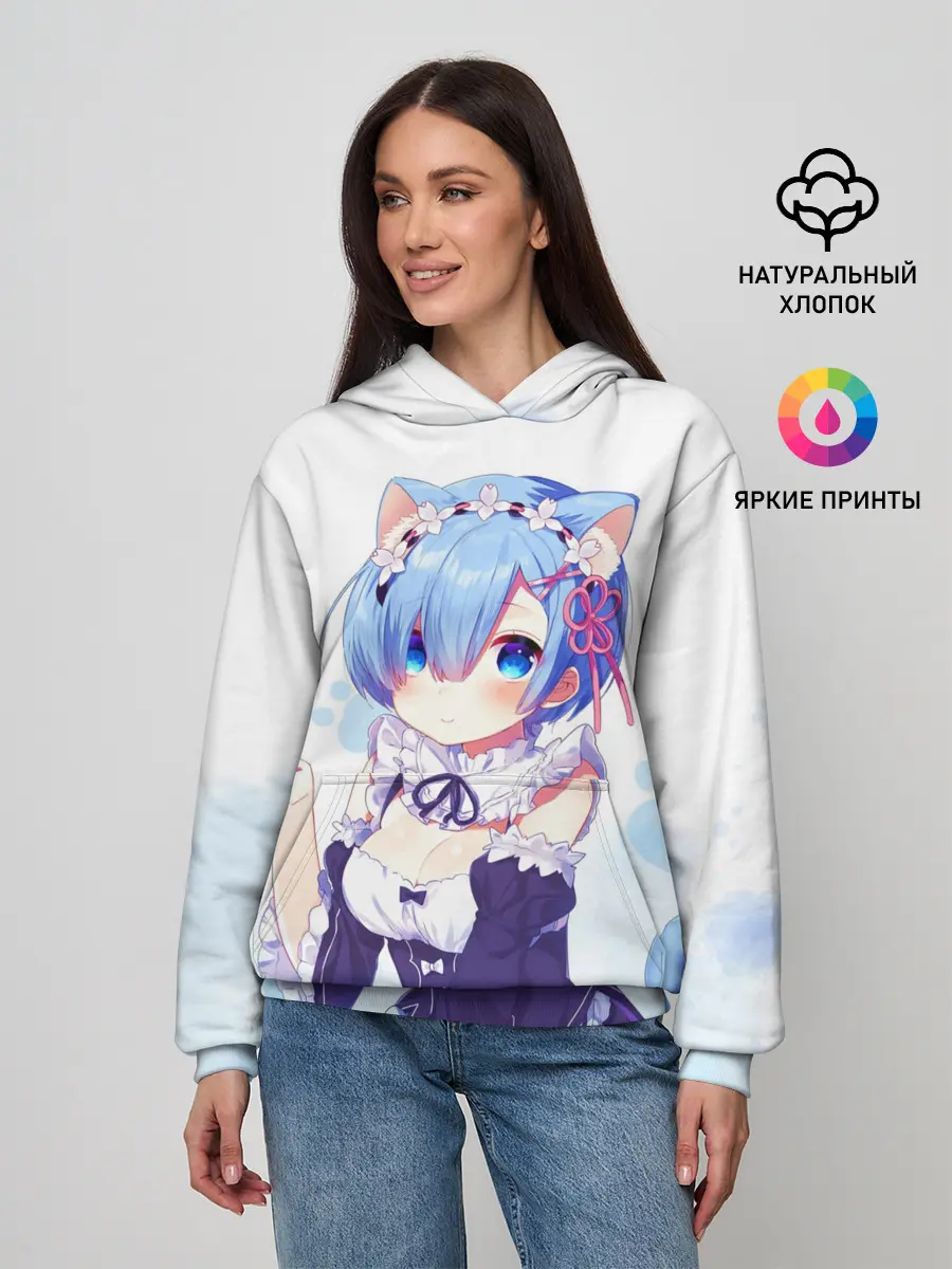 Женское худи / Re:Zero, Рем