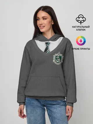 Женское худи / Форма Слизерина