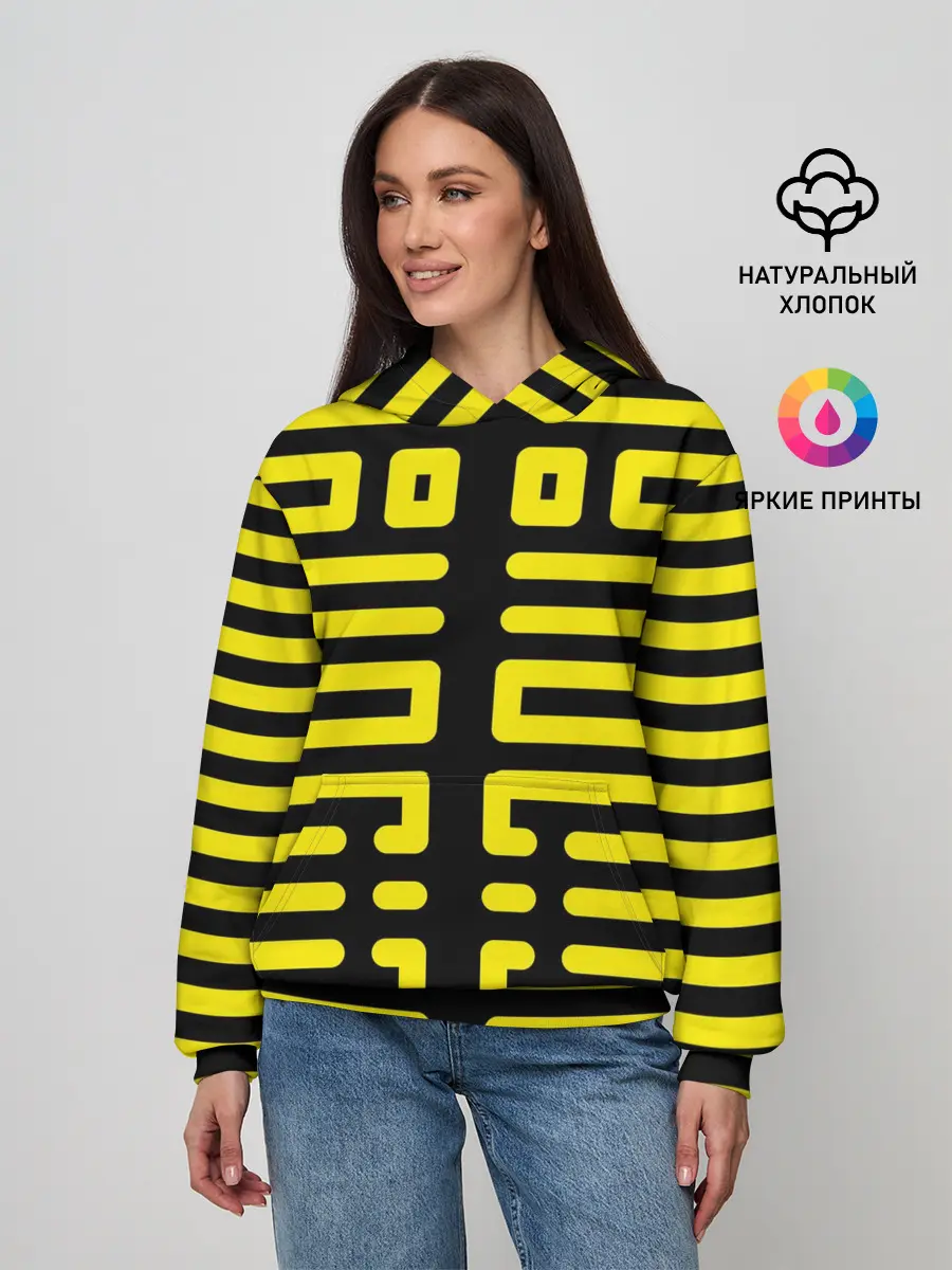 Женское худи / полосы, линии, узор,