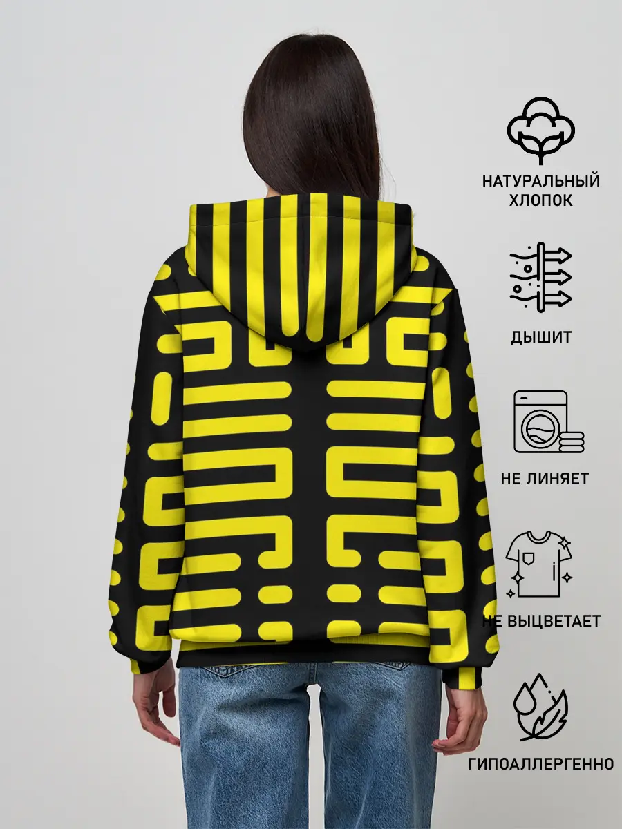 Женское худи / полосы, линии, узор,