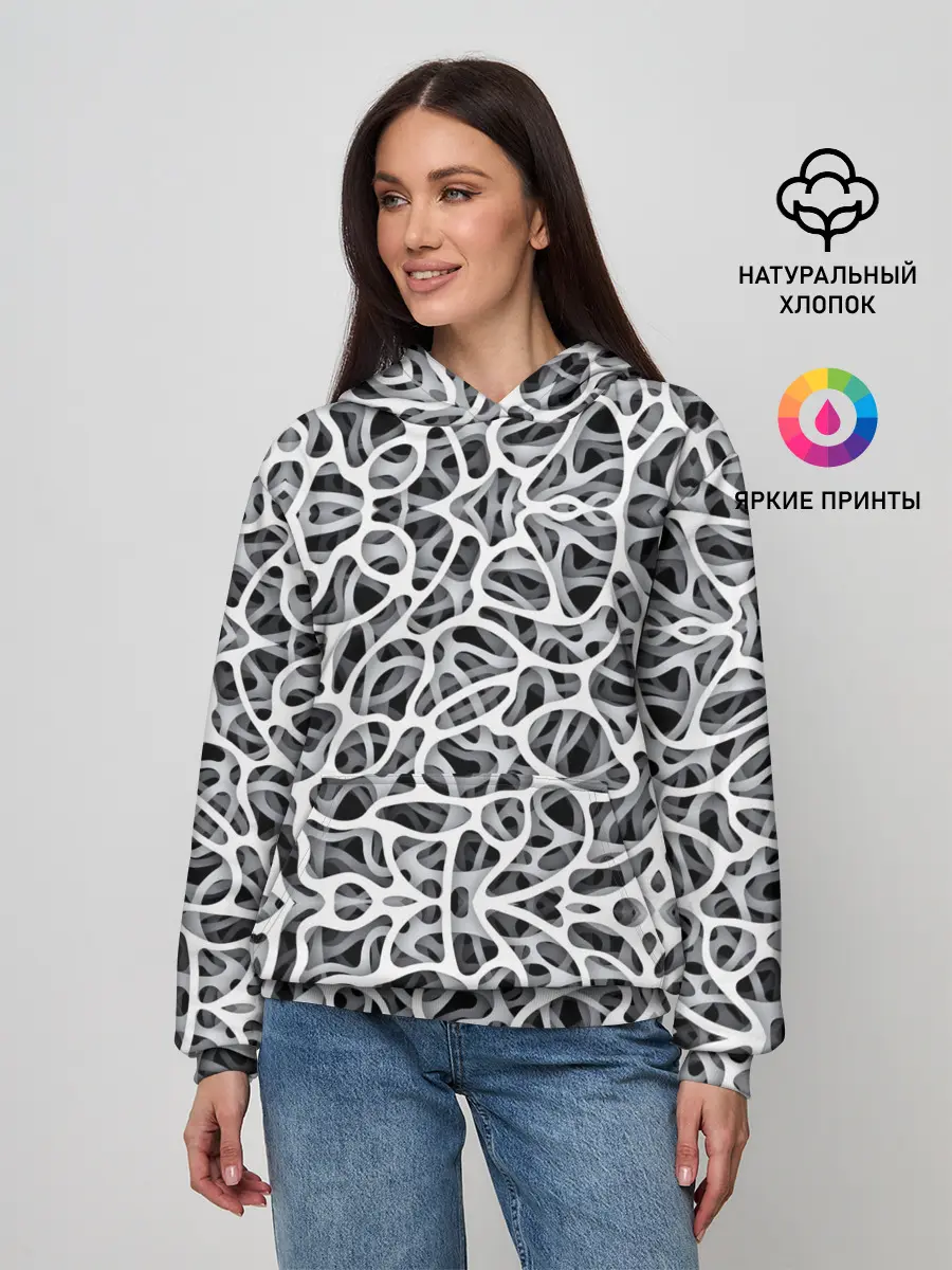 Женское худи / Абстракция