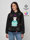 Женское худи / Котик-антидепрессант