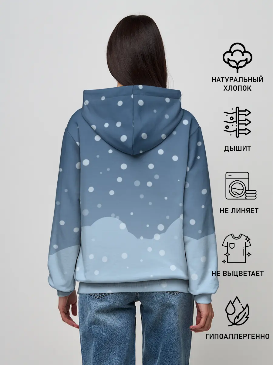 Женское худи / Новогодний Пикачу