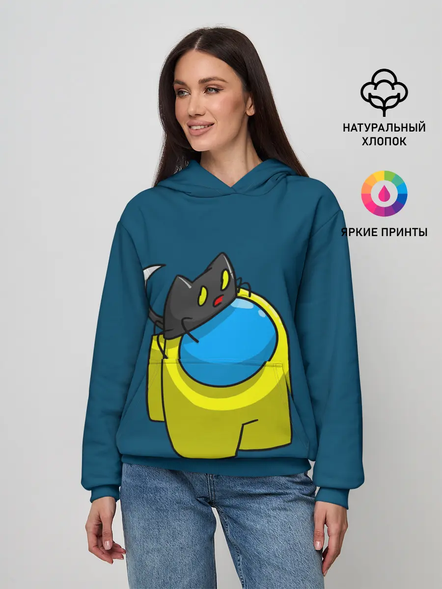 Женское худи / Among Us | Cat