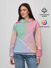 Женское худи / Нежные цвета геометрии