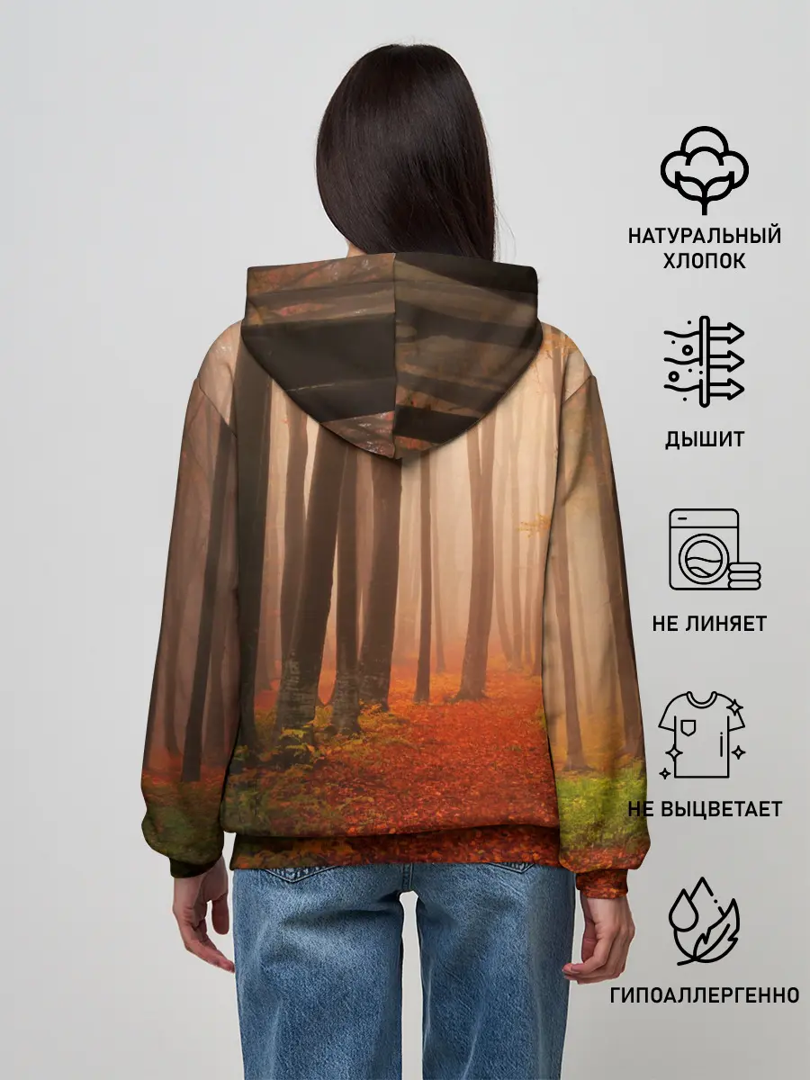 Женское худи / Осенний лес