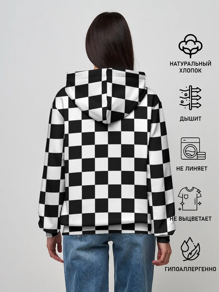 Женское худи / Шахматка