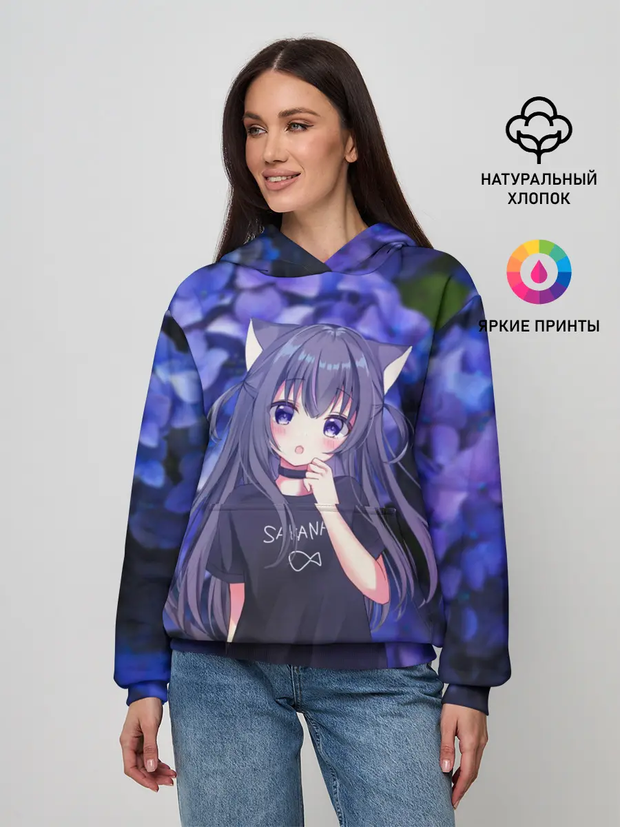 Женское худи / Неко