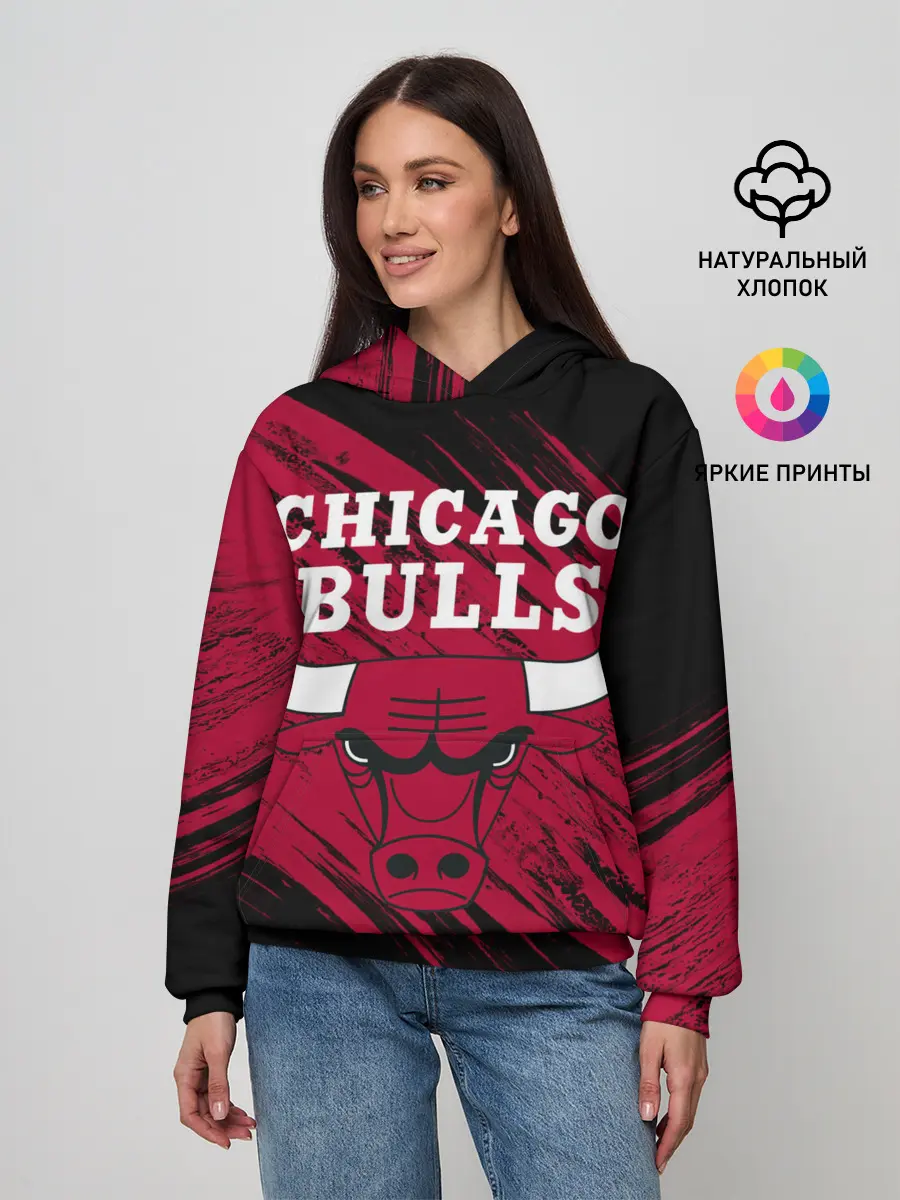Женское худи / Чикаго Буллз
