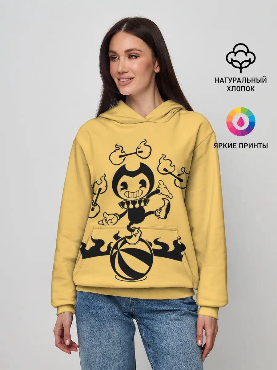 Женское худи / Bendy And The Ink Machine