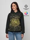 Женское худи / Ночная карта Парижа
