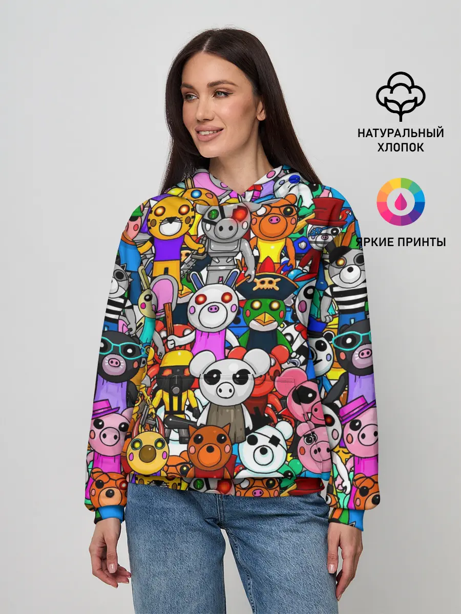 Женское худи / ROBLOX PIGGY