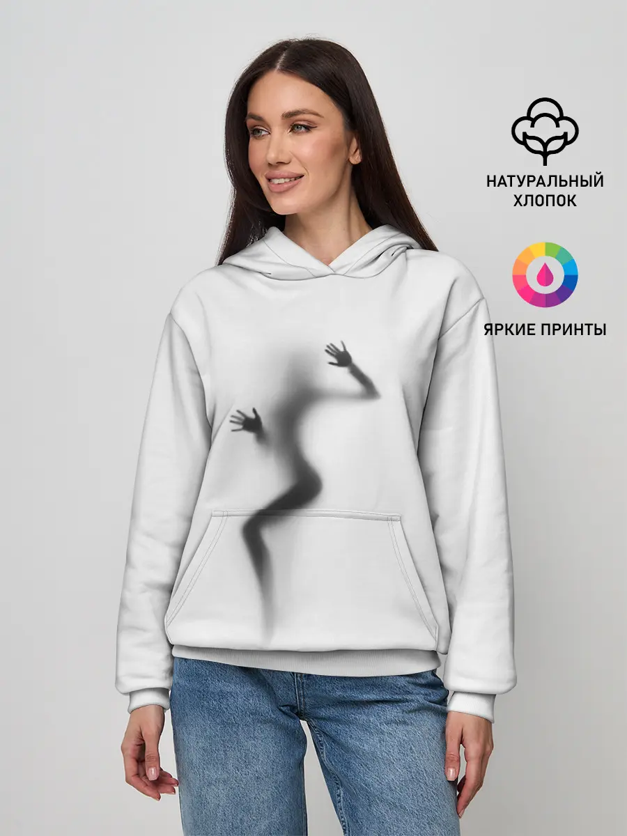 Женское худи / ДЕВУШКА ЗА СТЕКЛОМ