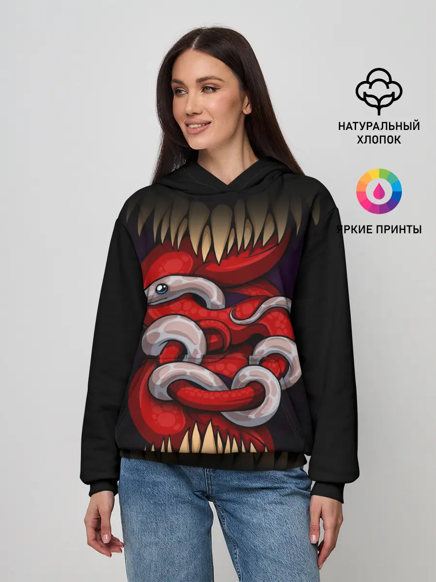 Женское худи / monster and snake