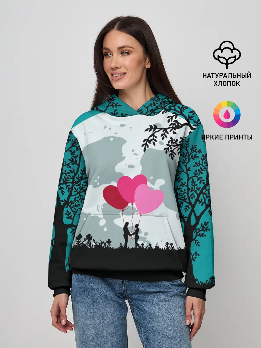Женское худи / Влюбленная Пара