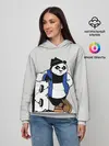 Женское худи / Серьёзная Панда