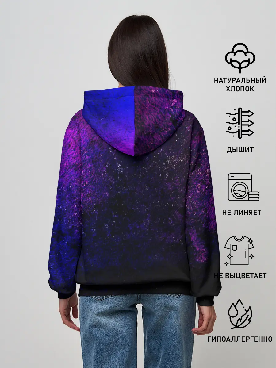 Женское худи / Arch Enemy. Neon logo