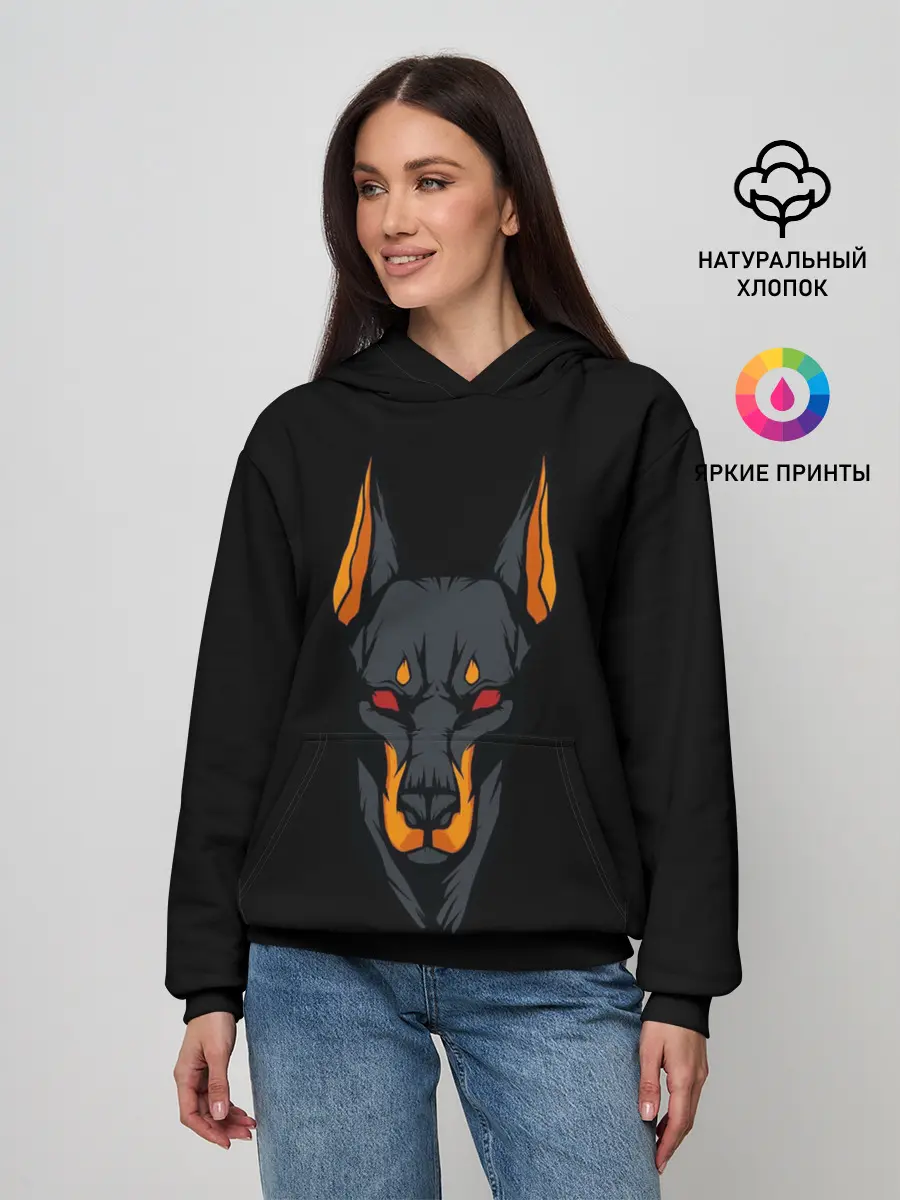 Женское худи / Доберман