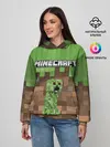 Женское худи / MineCraft | Крипер