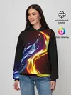 Женское худи / ОГОНЬ И ВОДА
