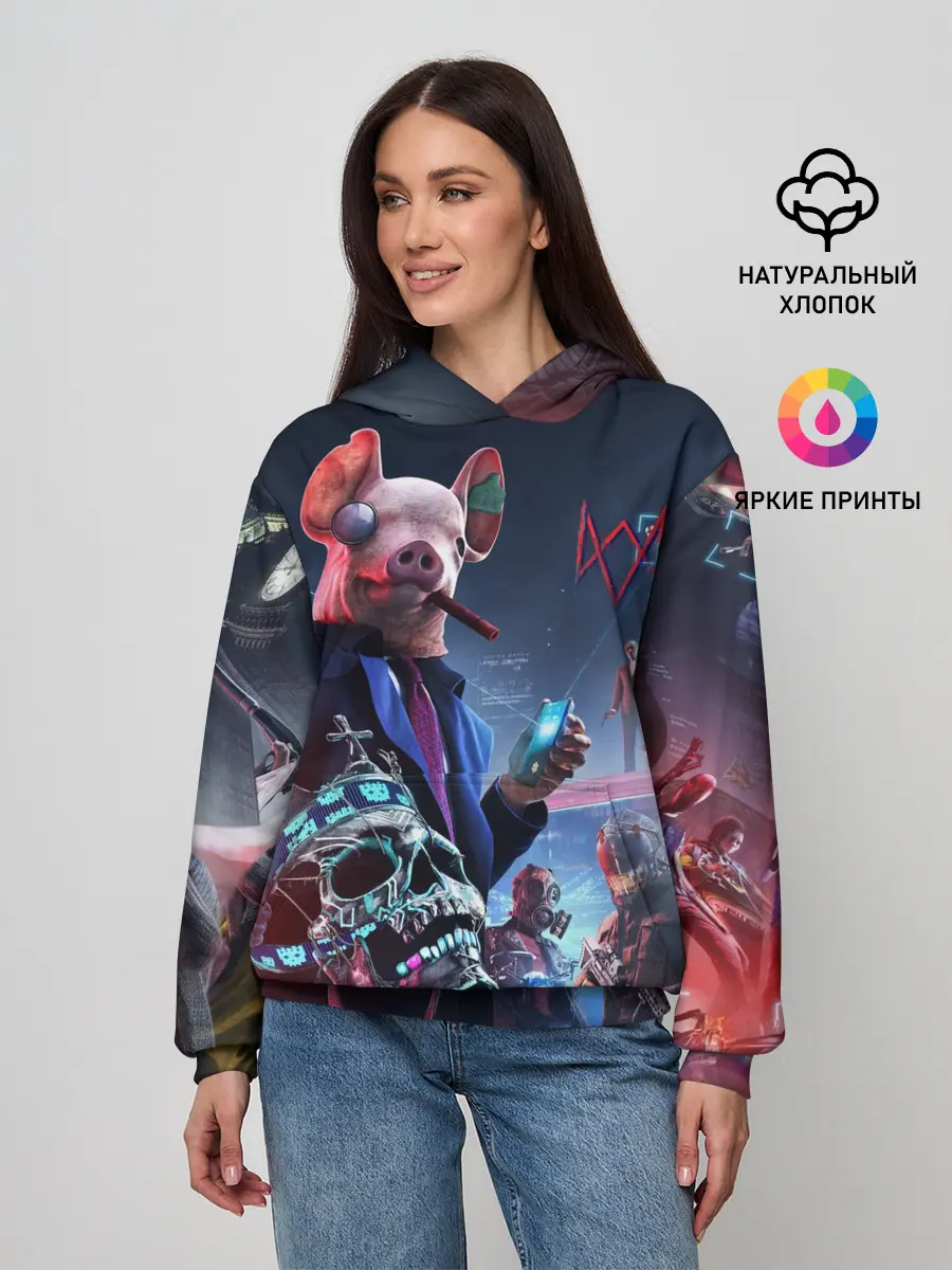 Женское худи / Watch Dogs | Legion