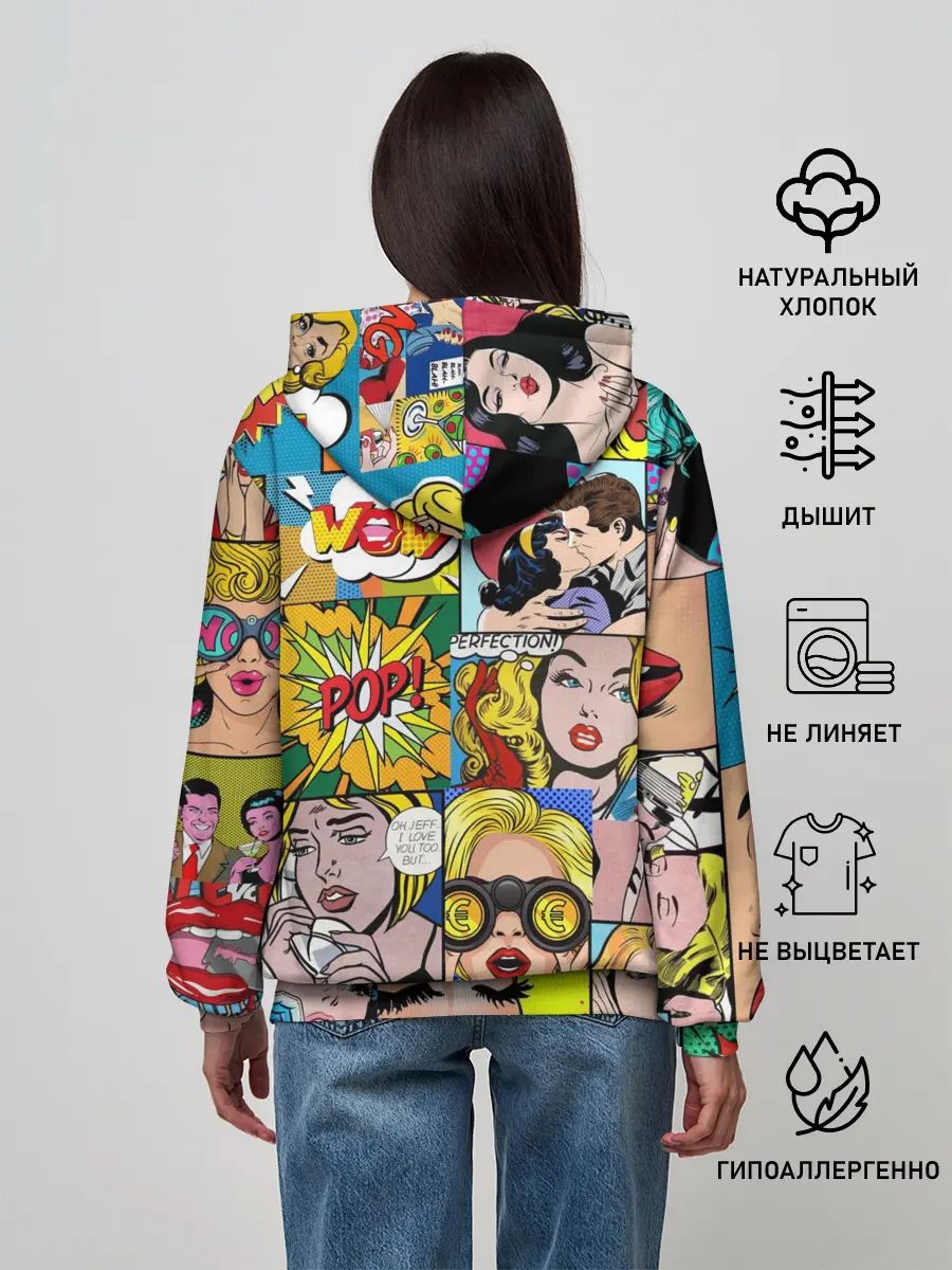 Женское худи / Pop Art