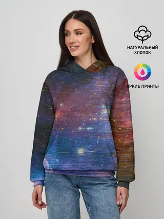 Женское худи / Glitch space