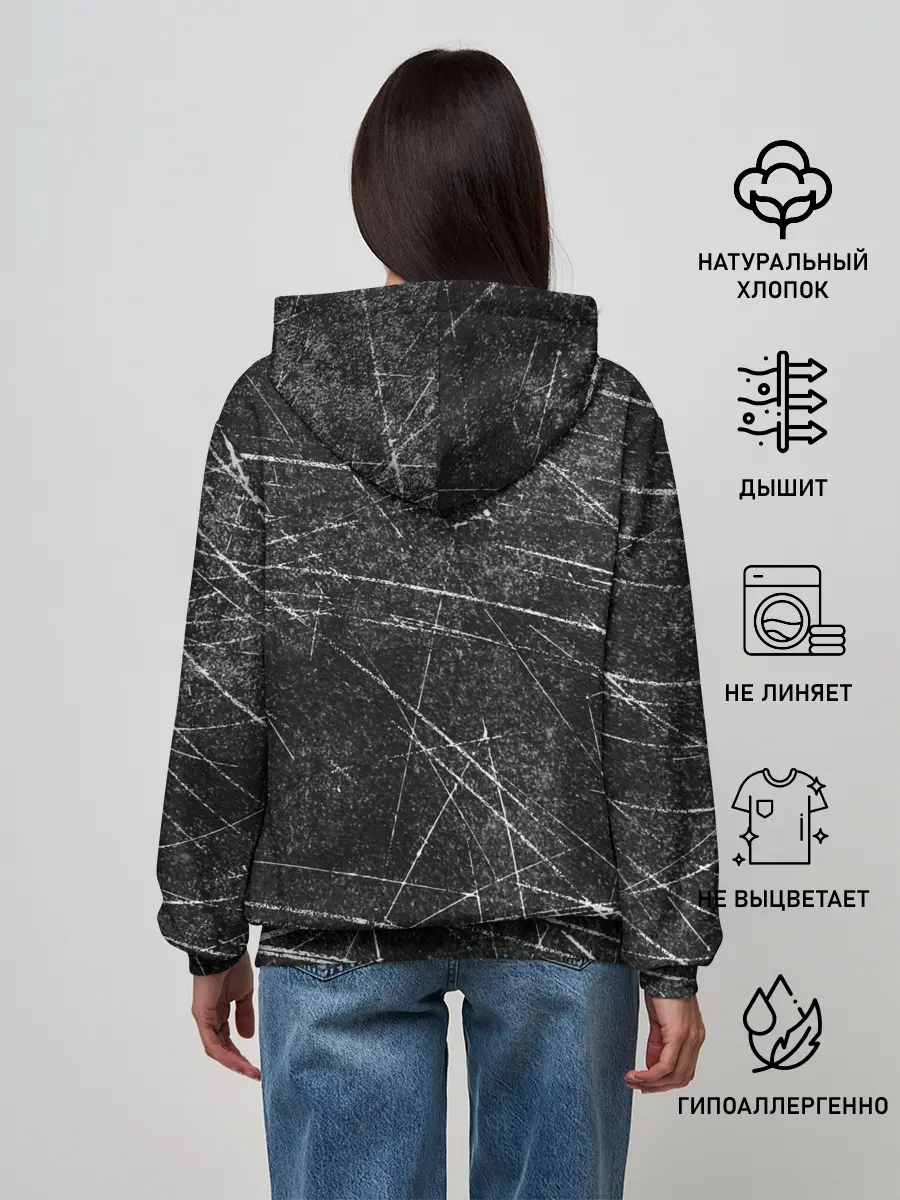 Женское худи / Царапины