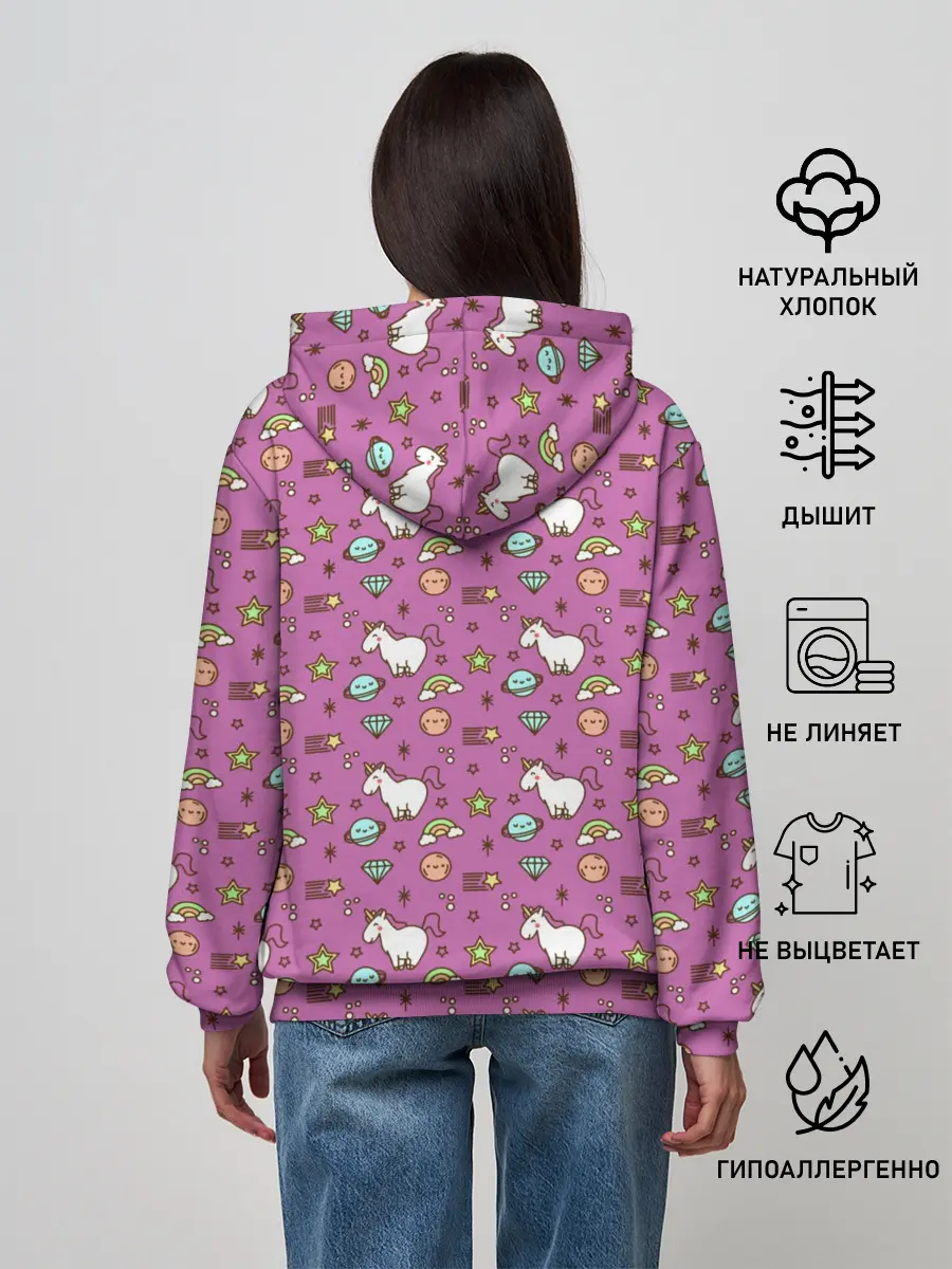 Женское худи / Единорог