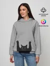 Женское худи / Кот сдается