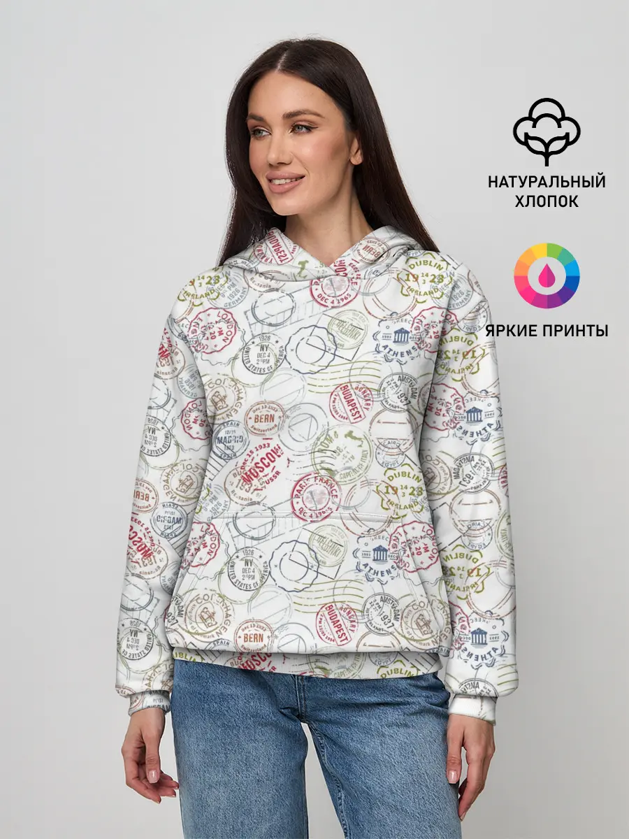 Женское худи / Штампы мира