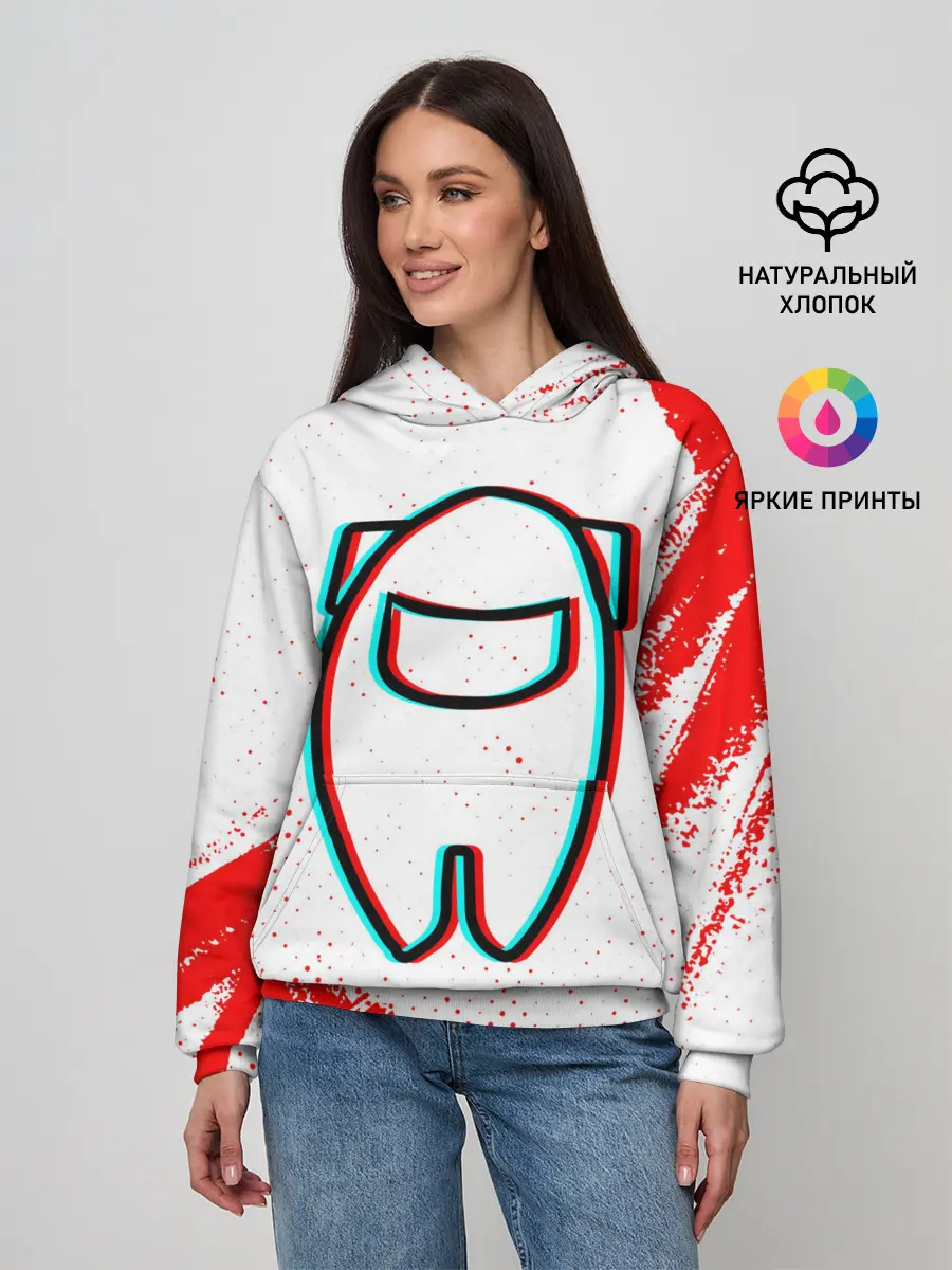 Женское худи / AMONG US / АМОНГ АС