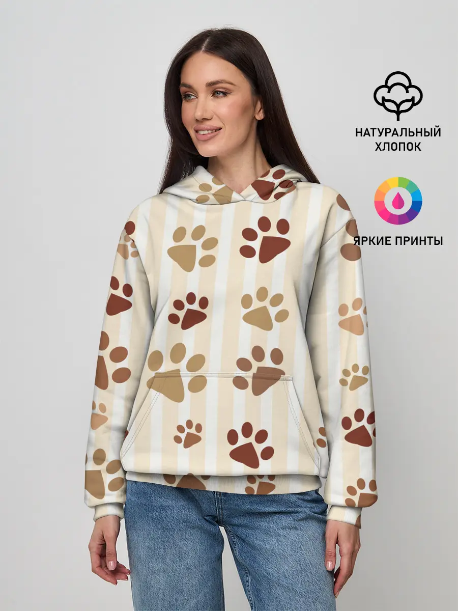 Женское худи / Лапки