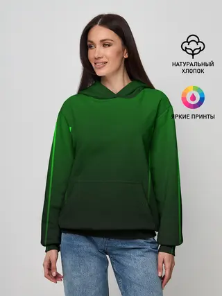 Женское худи / Неоновые линии на градиенте