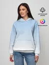 Женское худи / Небесно-голубой градиент